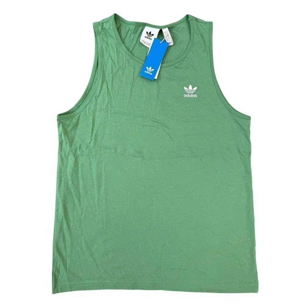 Adidas Men's Originals Essentials Logo Trefoil Tank Top 100% cotton size S NWT